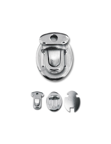 Mini closure for satchel 25 x 18 mm - Silver