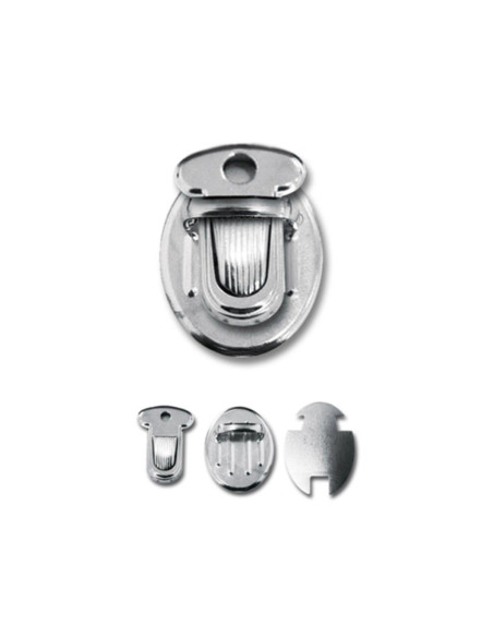 Mini closure for satchel 25 x 18 mm - Silver