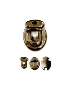 Mini closure for satchel 25 x 18 mm - Bronze