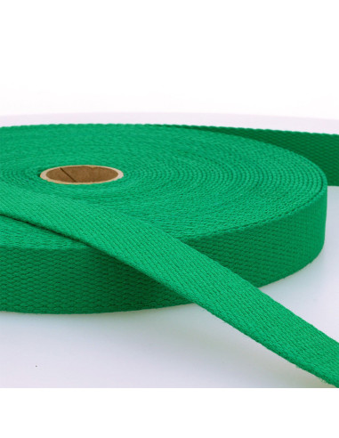 Cotton strap for bags - Emerald green
