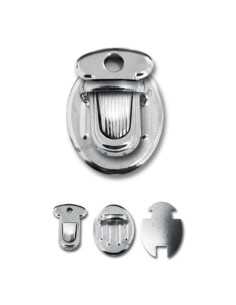 Closure for satchel 33 x 25 mm - Silver