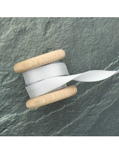Lurex twill ribbon - Silver