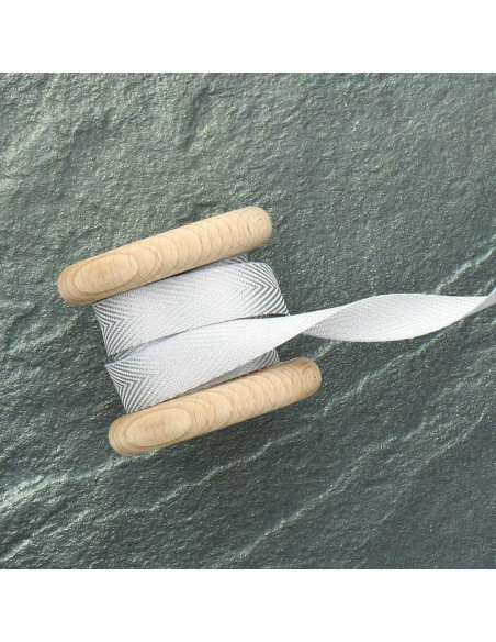 Lurex twill ribbon - Silver