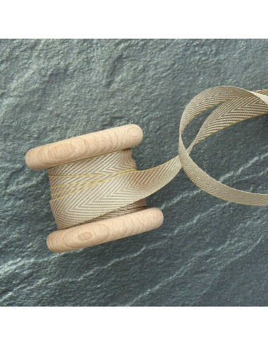 Lurex twill ribbon - Gold