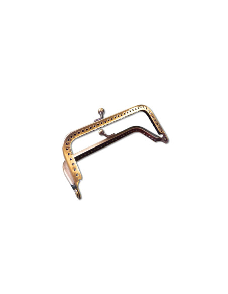 Rectangular clasp for handbag 75 mm - Bronze
