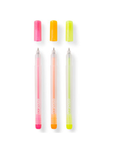 Cricut Joy pink, orange, and yellow glitter gel pens 2