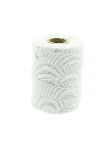 2 mm Macramé Cotton Cord - White