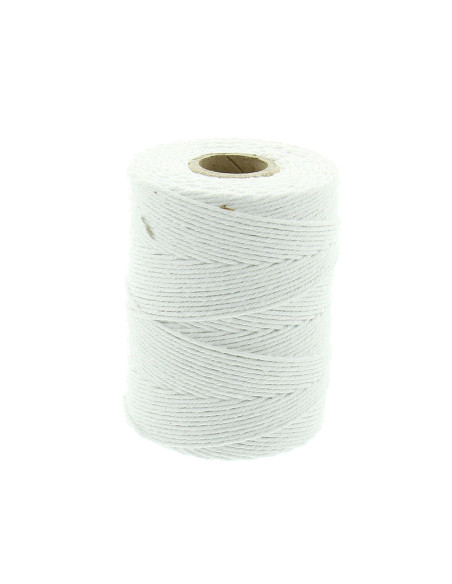 2 mm Macramé Cotton Cord - White