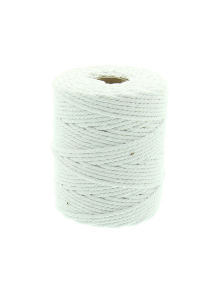 4 mm Macramé Cotton Cord - White