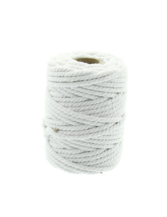 5 mm Macramé Cotton Cord - White
