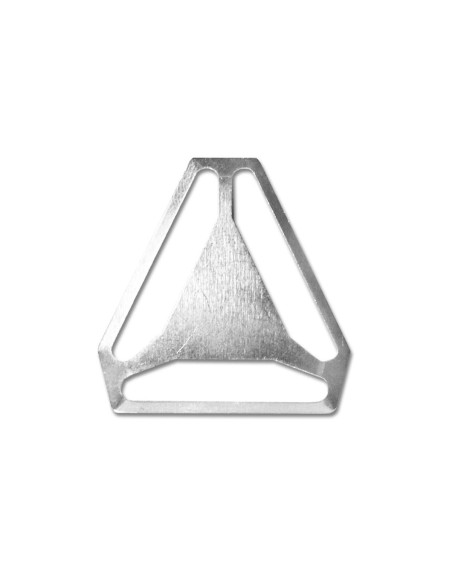 Crosspiece for suspenders - Silver 24 mm