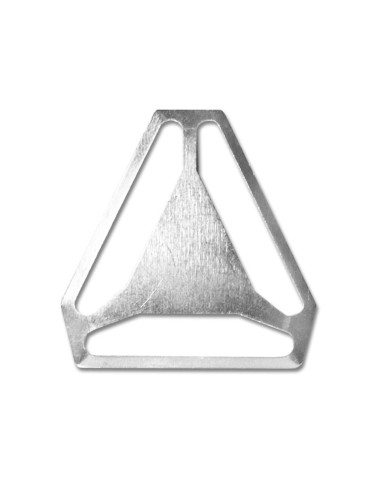 Crosspiece for suspenders - Silver 30 mm
