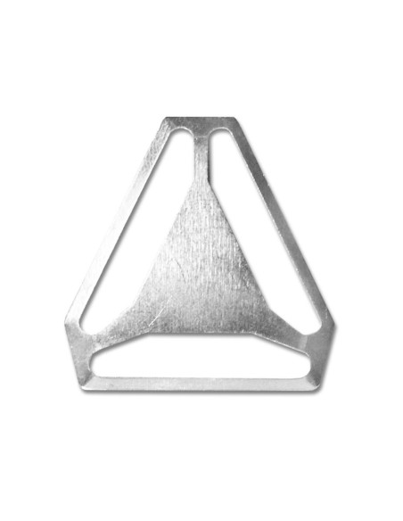 Crosspiece for suspenders - Silver 30 mm
