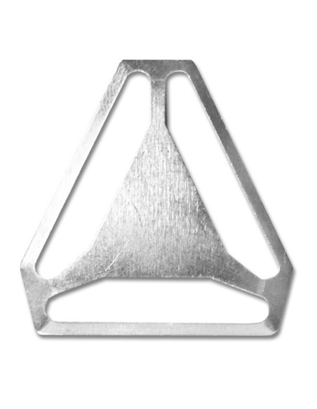 Crosspiece for suspenders - Silver 40 mm