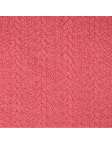 Twisted Sweatshirt Fabric - Raspberry