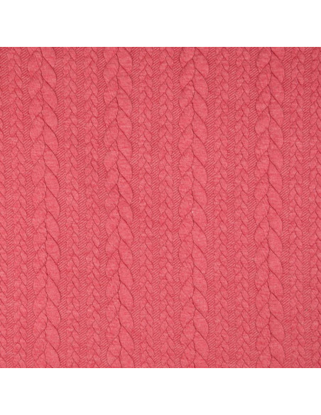 Twisted Sweatshirt Fabric - Raspberry