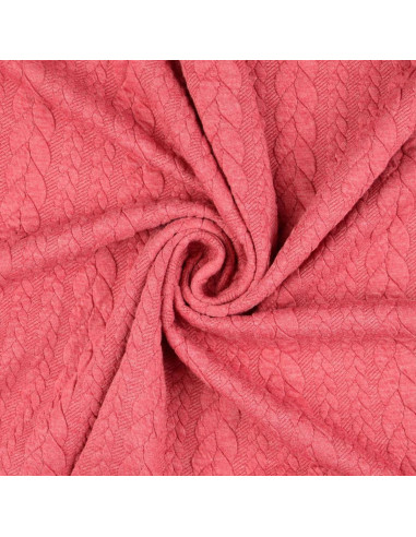Twisted Sweatshirt Fabric - Raspberry