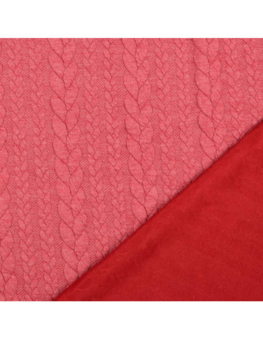 Twisted Sweatshirt Fabric - Raspberry