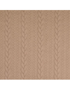 Cable knit sweatshirt fabric - Chamois