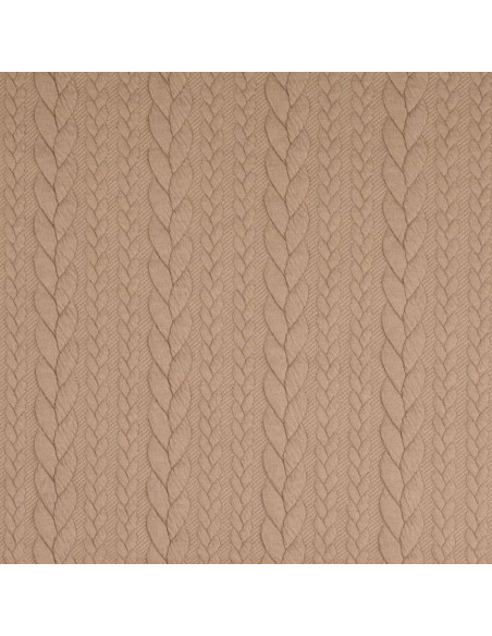 Cable knit sweatshirt fabric - Chamois