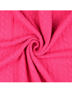 Twisted Sweat Fabric - Fuchsia 2