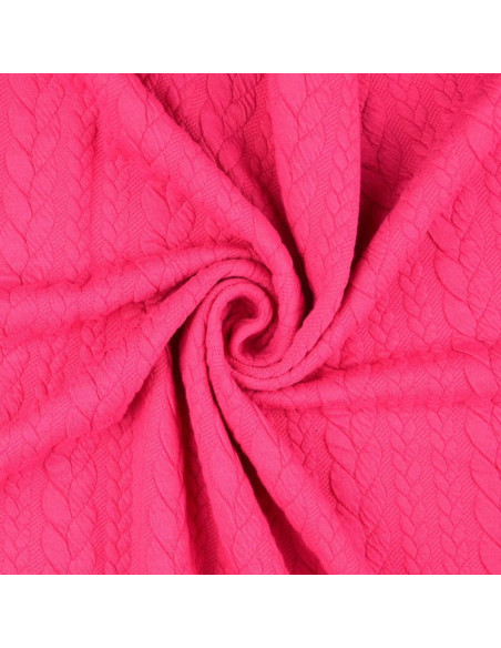 Twisted Sweat Fabric - Fuchsia