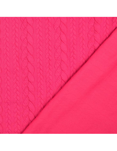 Twisted Sweat Fabric - Fuchsia