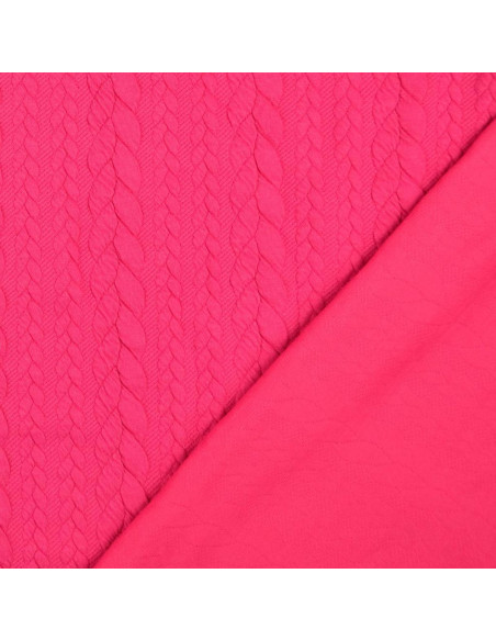 Twisted Sweat Fabric - Fuchsia