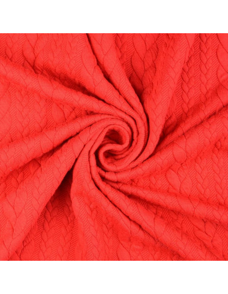 Twisted Sweat Fabric - Red