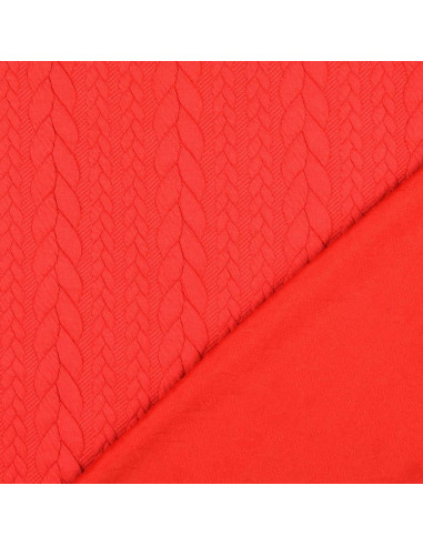 Twisted Sweat Fabric - Red