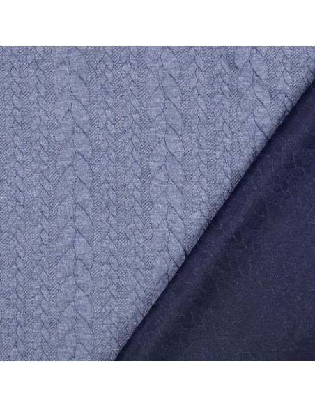Twisted Sweat Fabric - Denim