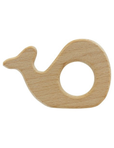 Wooden teething ring - Whale