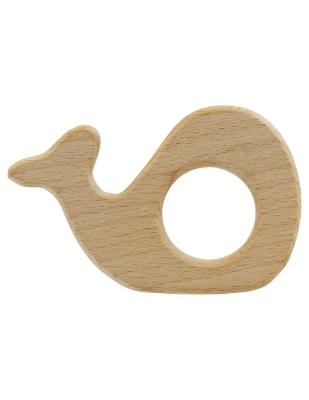Wooden teething ring - Whale