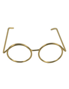 Set of 5 pairs of glasses for amigurumi 35 mm - Gold