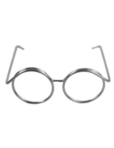 Set of 5 pairs of glasses for amigurumi 35 mm - Silver