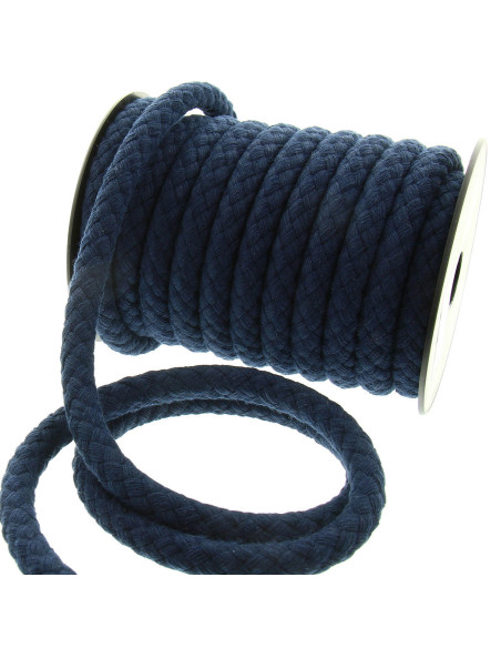 Cotton cord for bag handle 15 mm - Navy blue