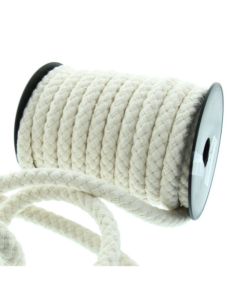 Cotton cord for bag handle 15 mm - Natural