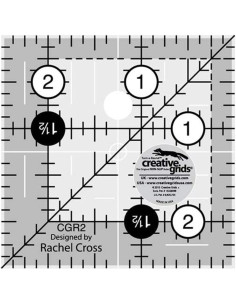 Creative Grids 2.5" x 2.5" Square Quilting Ruler