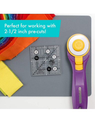 Creative Grids 2.5" x 2.5" Square Quilting Ruler