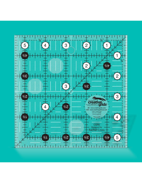 Creative Grids 5.5" x 5.5" square quilting ruler