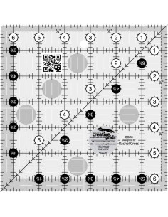 Creative Grids 6.5" x 6.5" Square Quilting Ruler