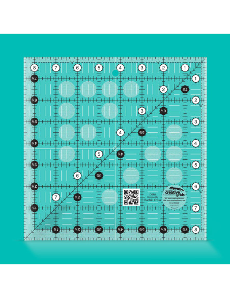 Creative Grids 8.5" x 8.5" square quilting ruler