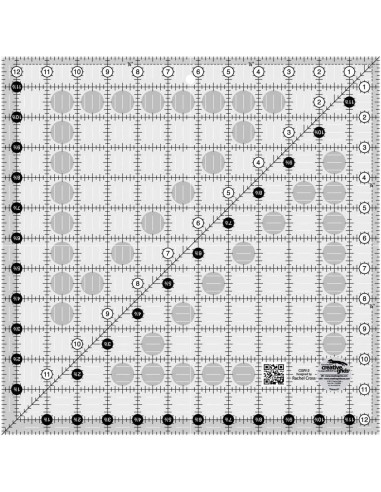 Creative Grids 12.5" x 12.5" square quilting ruler