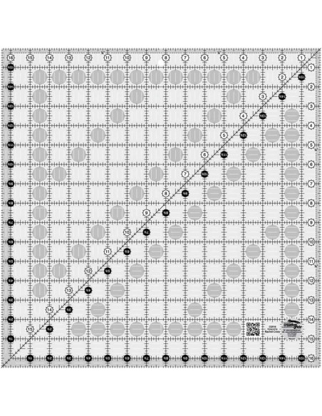 Creative Grids 16.5" x 16.5" square quilting ruler