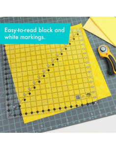 Creative Grids 16.5" x 16.5" square quilting ruler 2