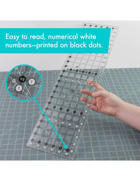 Creative Grids 6.5" x 24.5" rectangle quilting ruler