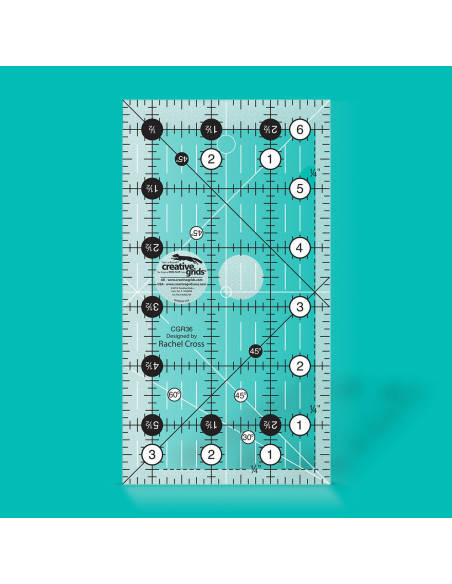 Creative Grids 3.5" x 6.5" rectangle quilting ruler