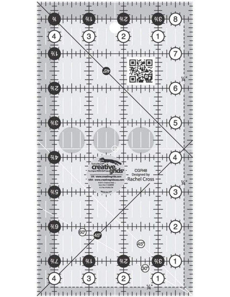 Creative Grids 4.5" x 8.5" rectangle quilting ruler