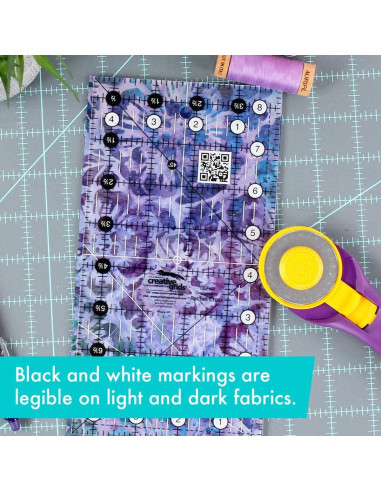 Creative Grids 4.5" x 8.5" rectangle quilting ruler