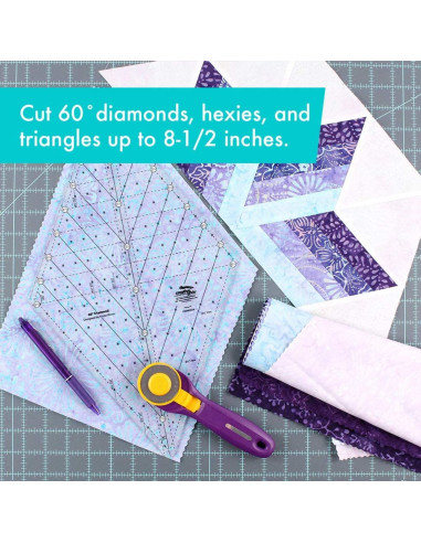 Creative Grids 60° Diamond Quilting Ruler